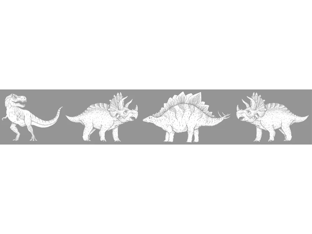 Border dinozaury szary Kids Walls Little Adventures 45804 Marburg Bezpieczne zakupy