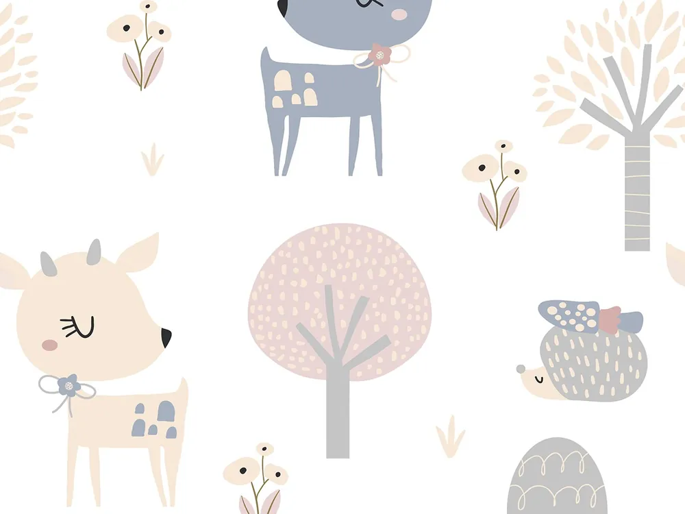 Tapeta biała zwierzątka winylowa na flizelinie Kids Walls Little Adventures 45834 Marburg Oferta