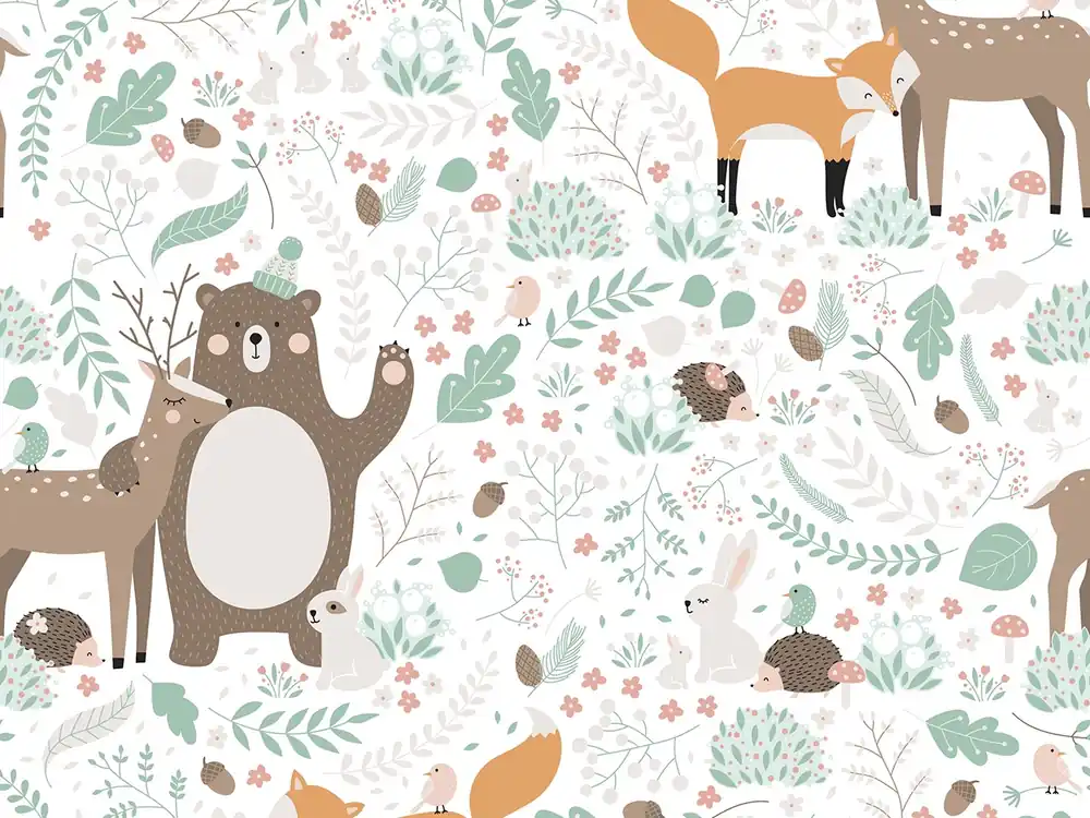Oferta limitowana Tapeta leśne zwierzątka winylowa na flizelinie Kids Walls Little Adventures 45872 Marburg