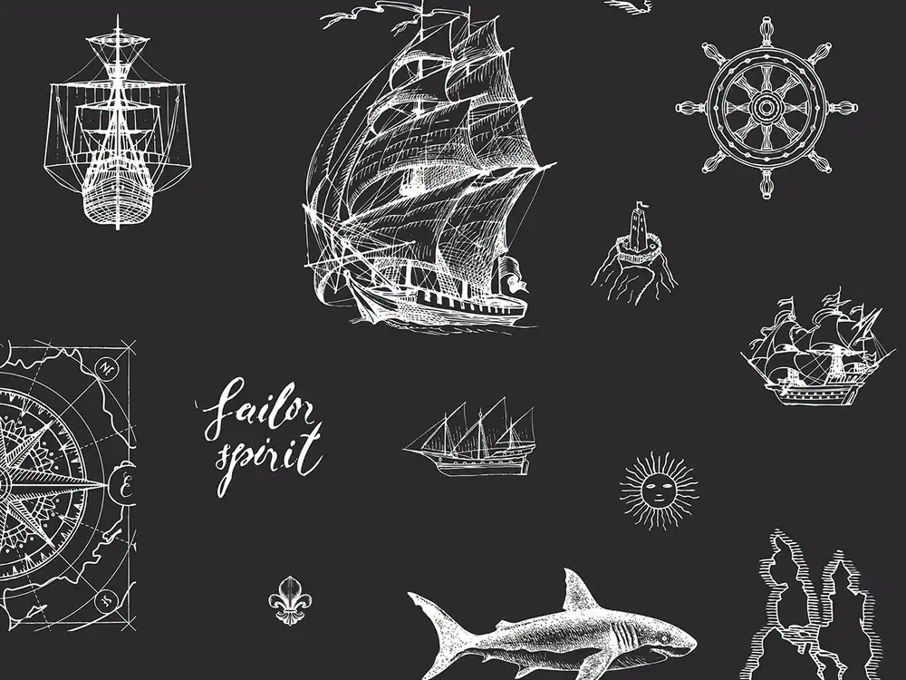 Darmowy zwrot Tapeta morski świat winylowa na flizelinie Kids Walls Little Adventures 45842 Marburg