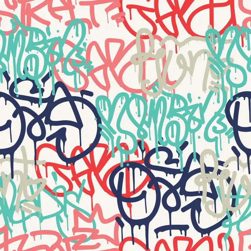 Tapeta Pastelowe Graffiti Flizelina 53x1000 Nie przegap