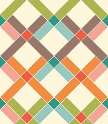 Do wyczerpania zapasów Tapeta Geometryczna - Kolorowe Romby Flizelina 53x1000