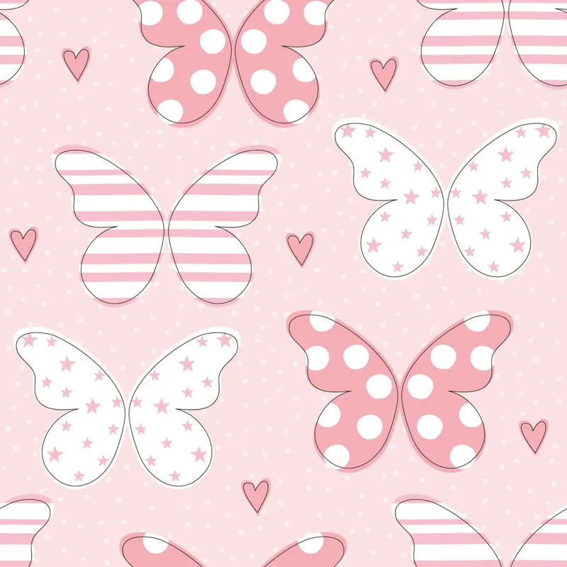 Oferta Tapeta Dla Dzieci - Motyle W Pastelowych Barwach Flizelina 53x1000