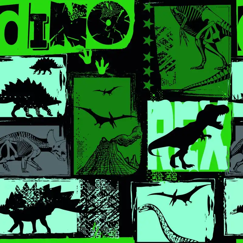 Tapeta Z Dinozaurami, Pokój Młodzieżowy Flizelina 53x1000 Darmowa dostawa