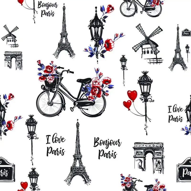 Zamów dziś Tapeta I Love Paris Flizelina 53x1000