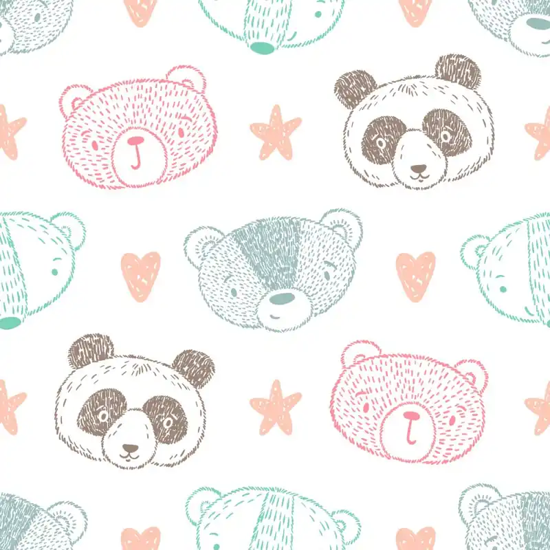 Super okazja Tapeta Misie Panda Niedźwiadki Flizelina 53x1000