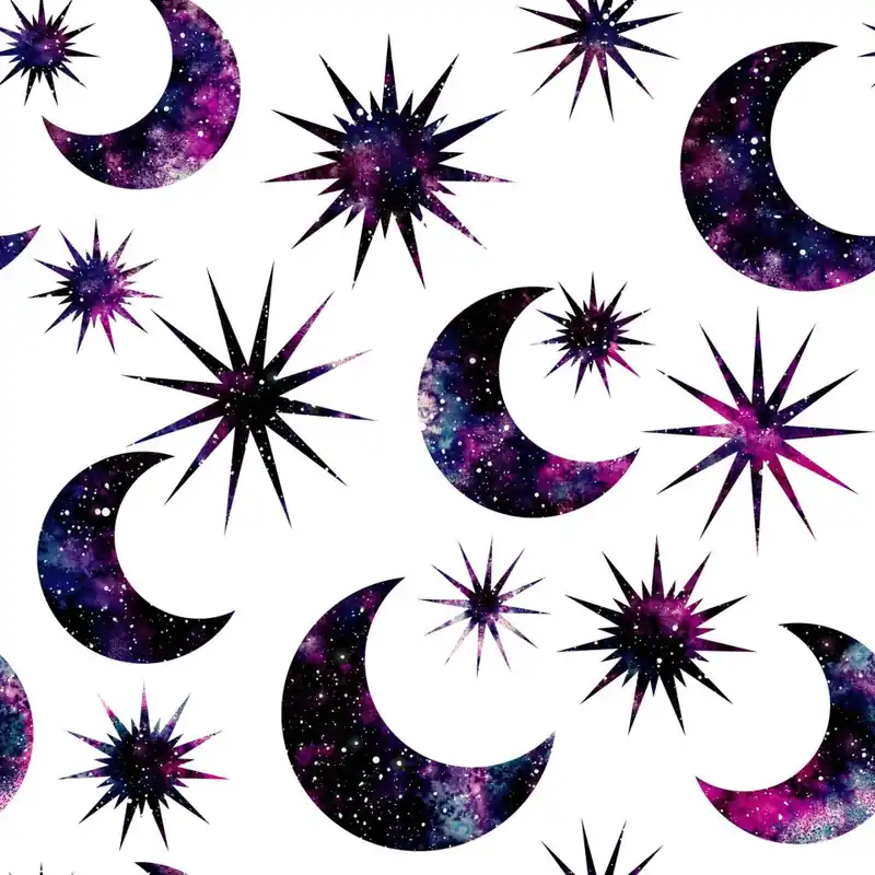 Tapeta Słońce Księżyc W Stylu Galaxy Flizelina 53x1000 Szybka wysyłka