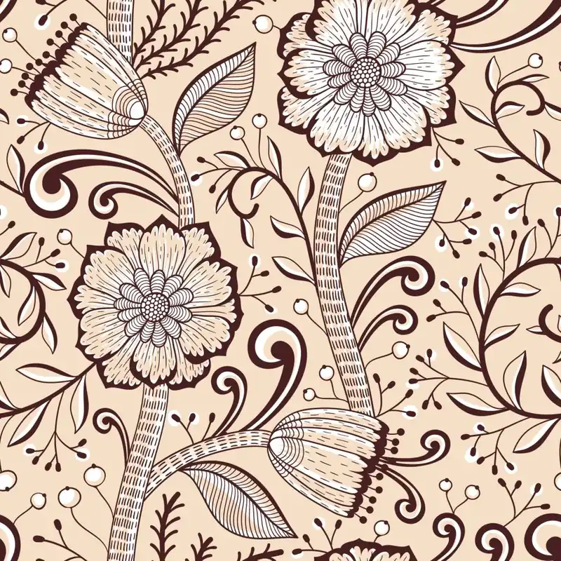 Super okazja Tapeta Piękne Kwiaty W Stylu Retro Flizelina 53x1000