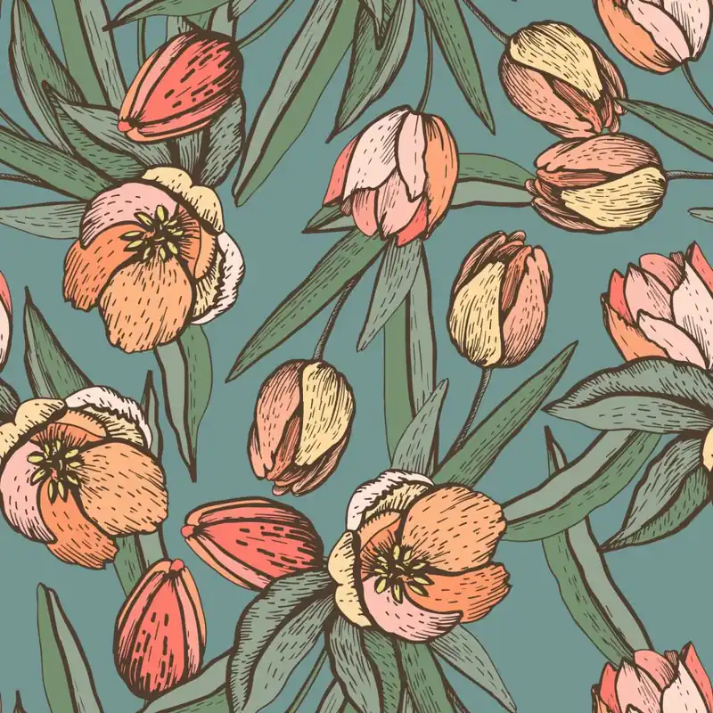 Oferta Tapeta Wiosenne Tulipany Flizelina 53x1000