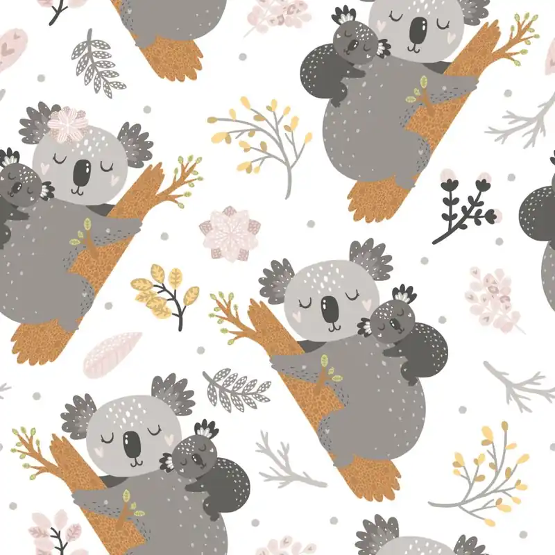 Tapeta Śpiące Misie Koala Flizelina 53x1000 Zamów dziś