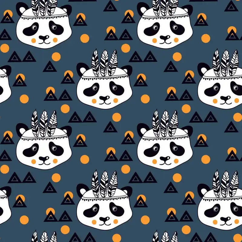 Tapeta Pandy Indianie Flizelina 53x1000 Wyjątkowa oferta
