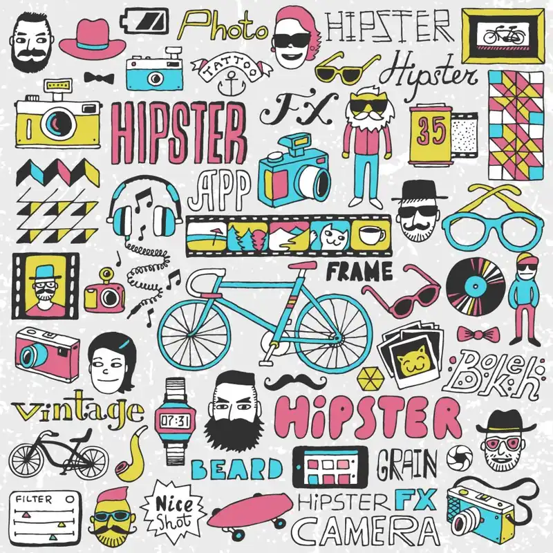Tapeta Hipsterska Składanka Flizelina 53x1000 Nie przegap
