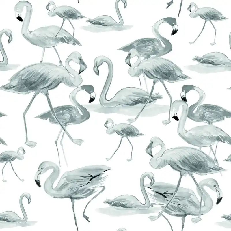 Tapeta Do Salonu, Flamingi, Ptaki, Natura Flizelina 53x1000 Premium
