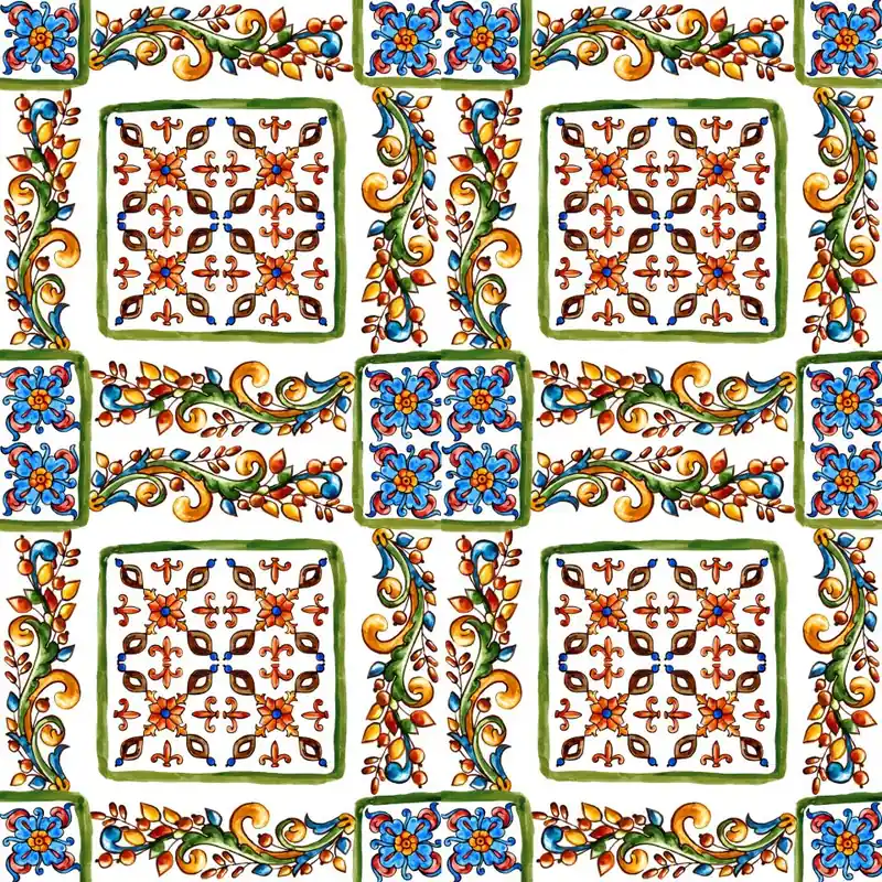 Super okazja Tapeta Do Kuchni Kolorowa Mozaika, Imitacja Płytek Flizelina 53x1000