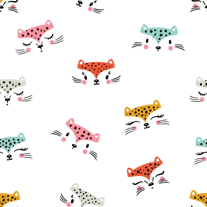 Darmowy zwrot Tapeta Kotki I Tygryski Flizelina 53x1000