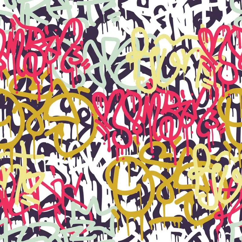 Tapeta Graffiti W Różnych Kolorach Flizelina 53x1000 Bezpieczne zakupy