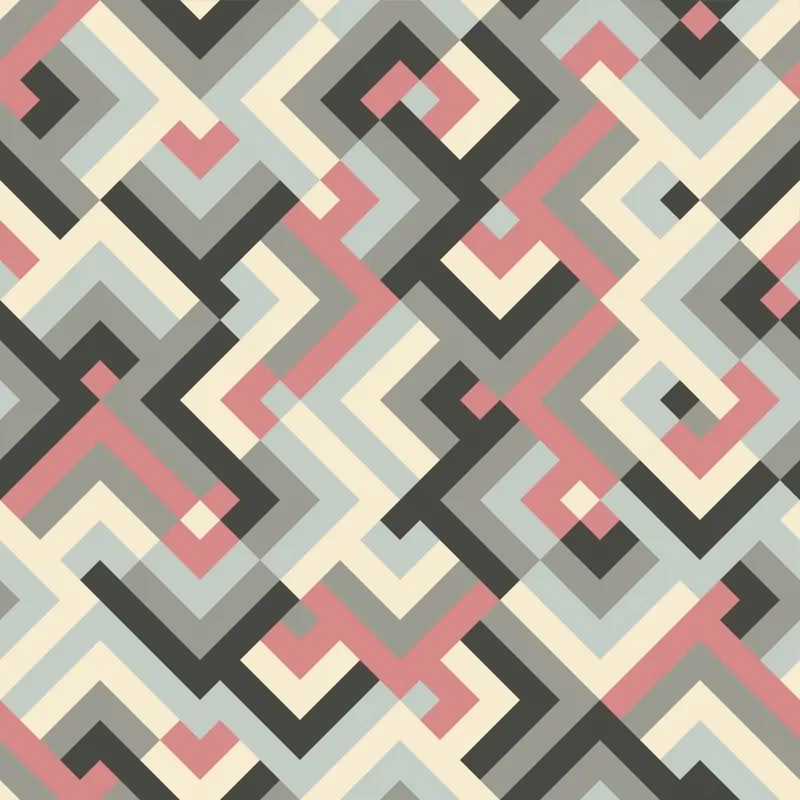 Wyjątkowa oferta Tapeta Geometryczne Wzory W Stylu Retro Flizelina 53x1000