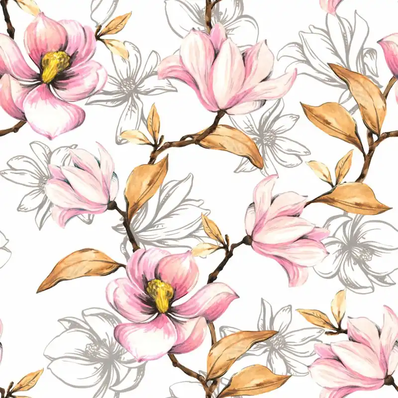 Tapeta Jesienne Magnolie Flizelina 53x1000 Premium