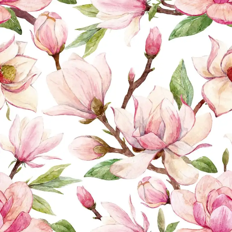 Tapeta Wiosenne Kwiaty Magnolii Flizelina 53x1000 Szybka wysyłka