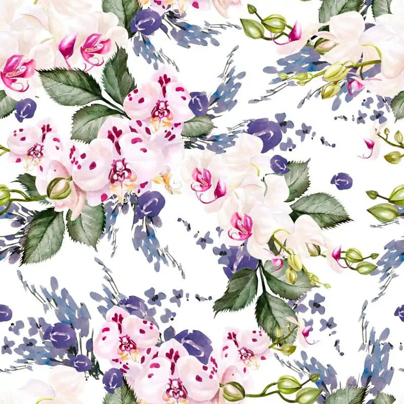 Tapeta Do Salonu Zieleń Kwiaty Storczyki Orchidea Flizelina 53x1000 Ostatnia szansa