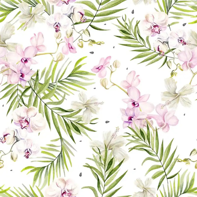 Tapeta Do Salonu Storczyki Orchidea Kwiaty Natura Flizelina 53x1000 Wysoka jakość