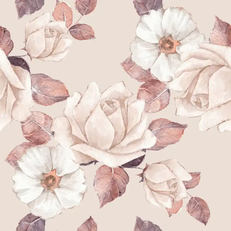 Oferta Tapeta Delikatne Kwiaty W Pastelowych Kolorach Flizelina 53x1000