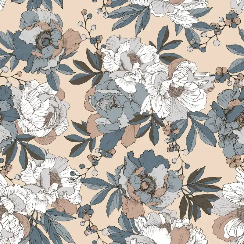 Tapeta Piękne Eleganckie Peonie Flizelina 53x1000 Tani