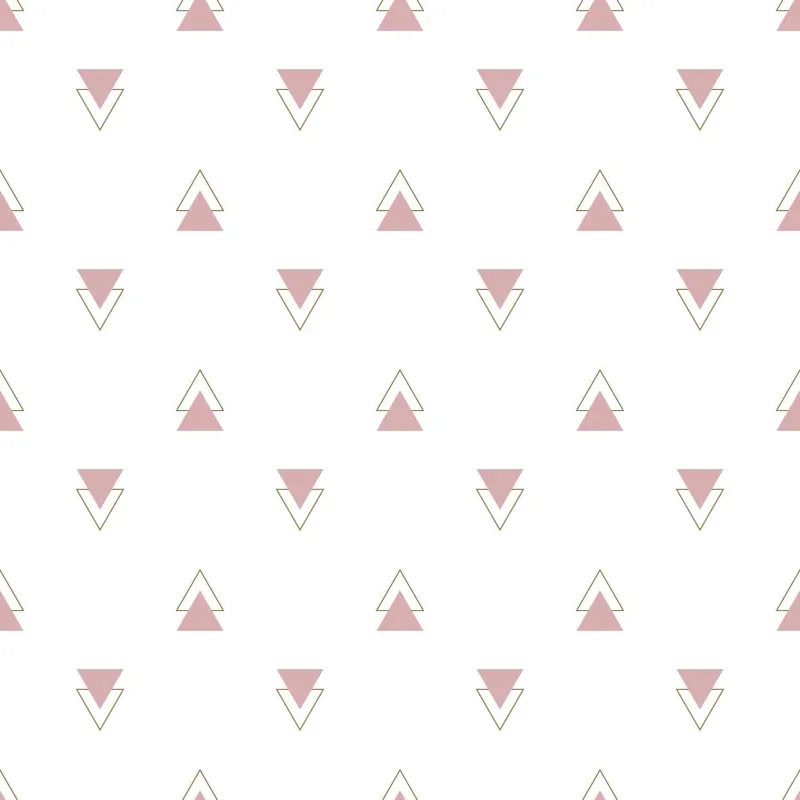 Wyprzedaż Tapeta Geometryczna - Nowoczesne Minimalistyczne Trójkąty Flizelina 53x1000