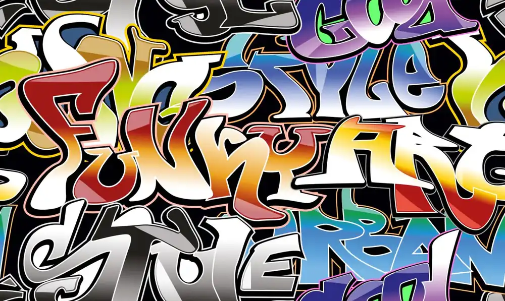 Tapeta Graffiti W Wielu Kolorach Flizelina 53x1000 Oferta