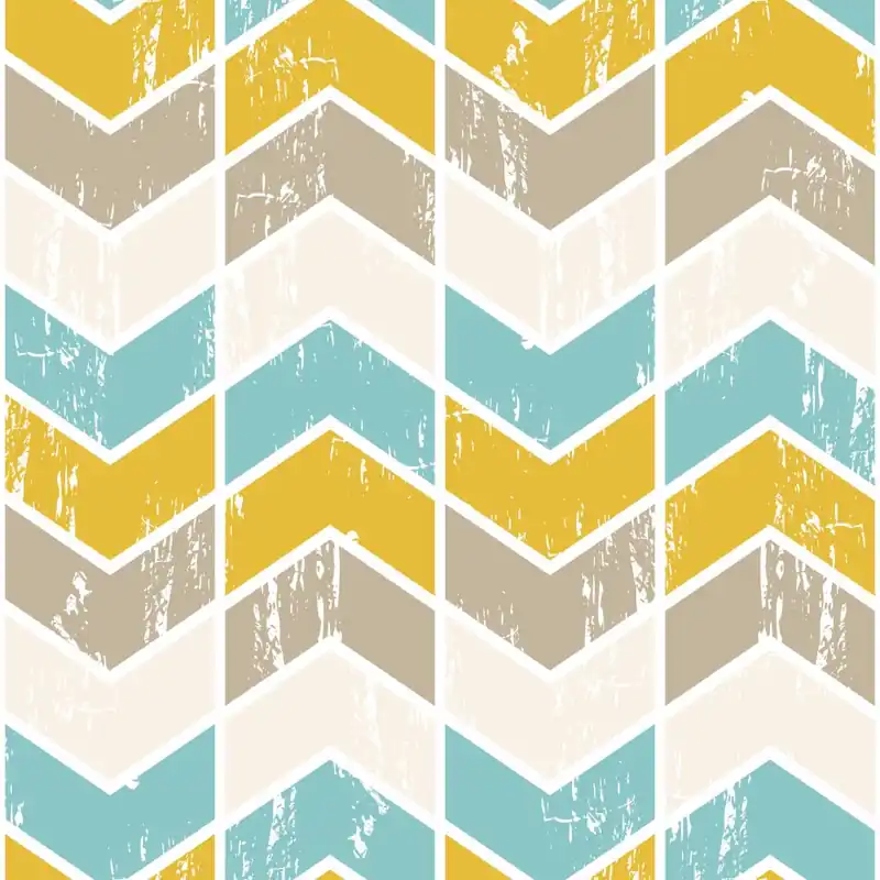 Tapeta Kolorowe Wzory Geometryczne Retro Flizelina 53x1000 Kup online
