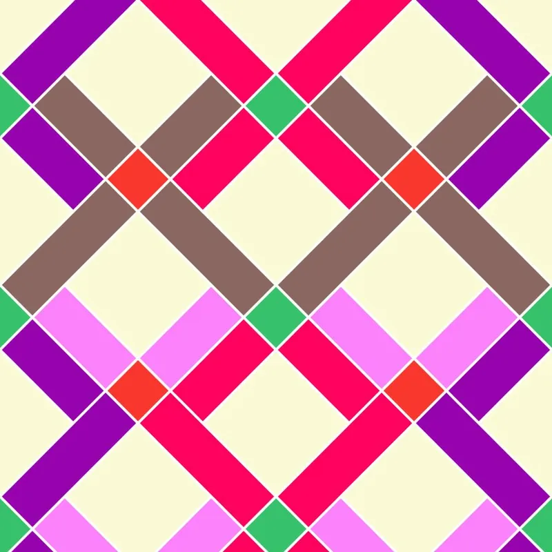 Zamów dziś Tapeta Geometryczna - Kolorowe Romby Flizelina 53x1000