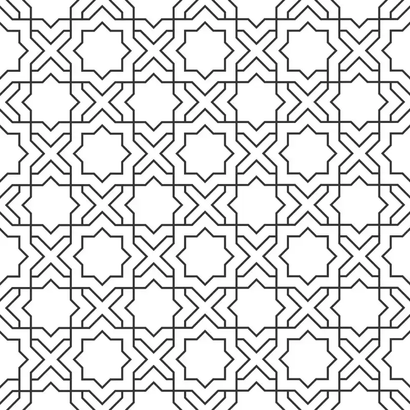 Dodaj do koszyka Tapeta Geometryczna - Orientalny Wzór Flizelina 53x1000
