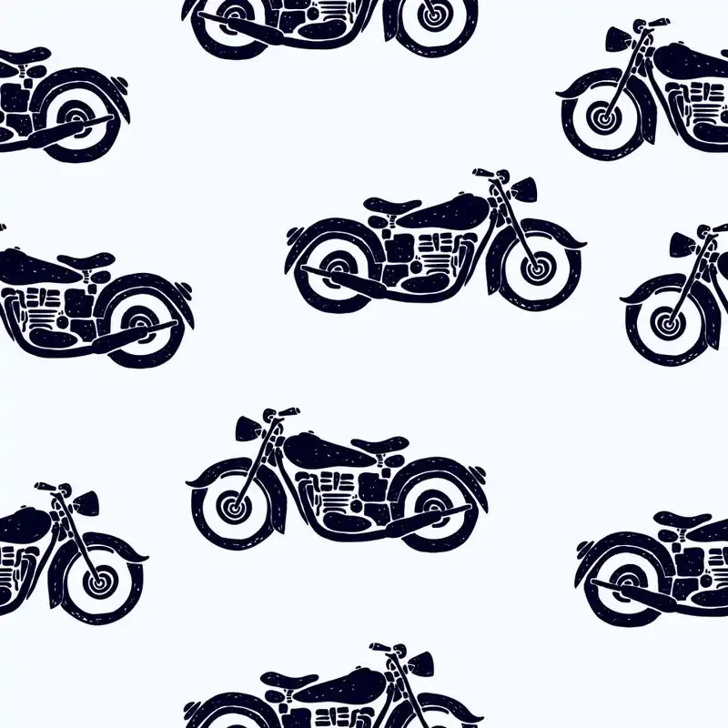 Tapeta Czarno-Białe Motocykle Vintage Flizelina 53x1000 Popularny