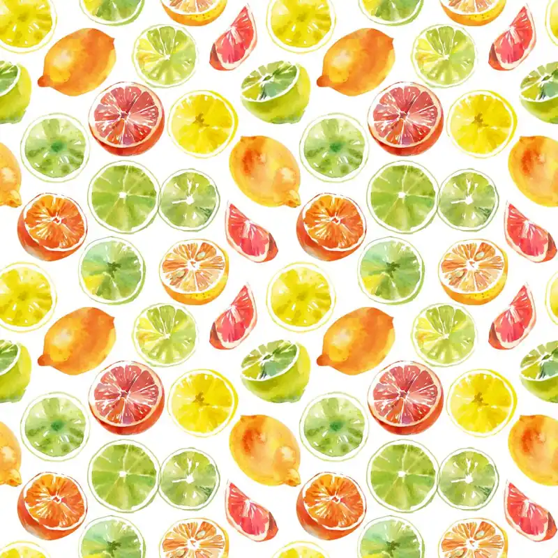 Szybka wysyłka Tapeta Cytryny Limonki Pomarańcze, Kuchnia Flizelina 53x1000