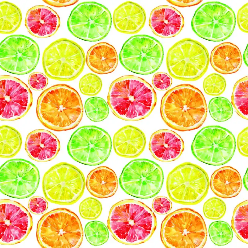 Tapeta Do Jadalni Owoce Cytryny Pomarańcze Limonki Flizelina 53x1000 Nowość