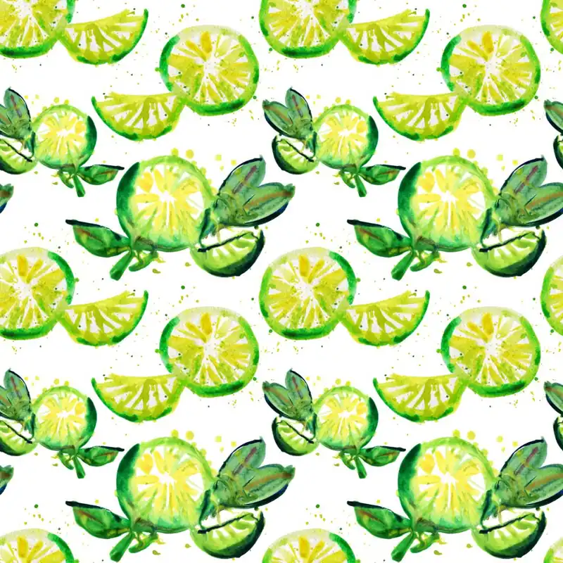 Tapeta Do Kuchni, Owoce, Limonki, Liście Flizelina 53x1000 Premium