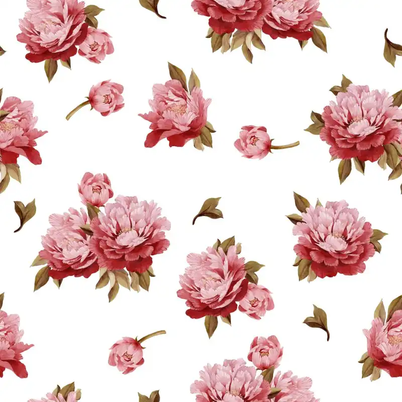 Ekspresowa dostawa Tapeta Kolorowe Peonie - Akwarela Flizelina 53x1000