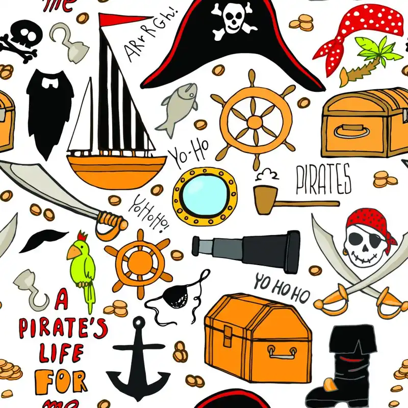 Tylko do końca tygodnia Tapeta Skarb Piratów Flizelina 53x1000