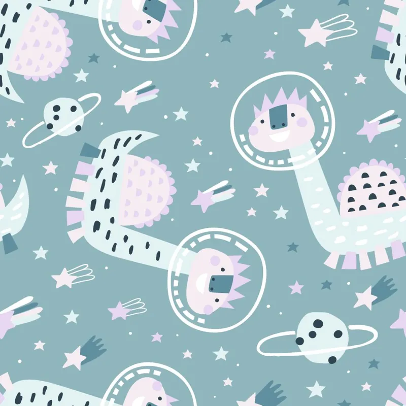 Oferta Tapeta Dinozaury W Kosmosie Flizelina 53x1000