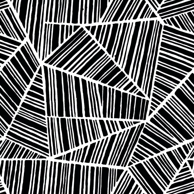 Nowość Tapeta Czarno-Białe Wzory Geometryczne Flizelina 53x1000