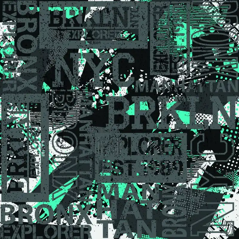 Rabat Tapeta Młodzieżowa Graffiti Napisy Nowy Jork Bronx Flizelina 53x1000