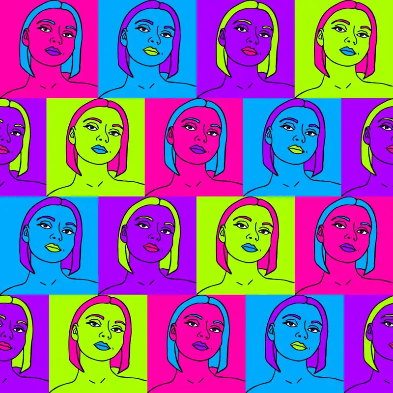 Tapeta Portrety W Stylu Pop-Art Flizelina 53x1000 Kup online