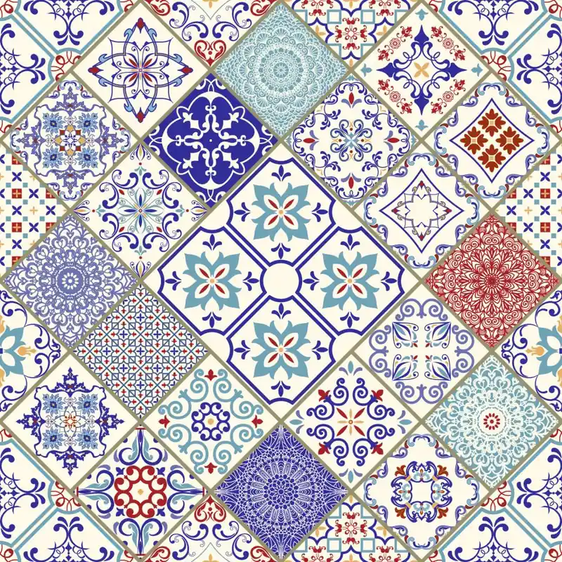 Tapeta Ornamentowa Mozaika Flizelina 53x1000 Ekspresowa dostawa