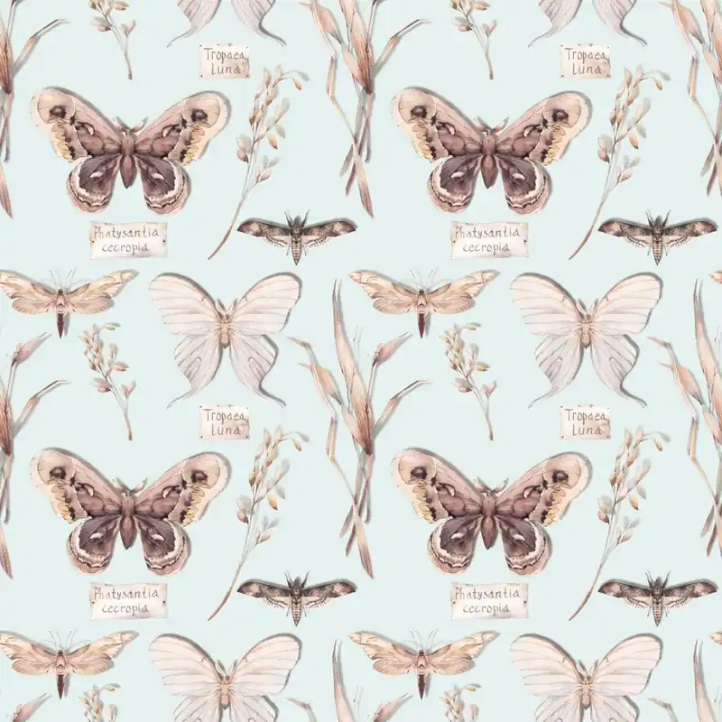 Tapeta Do Jadalni Motyle, Kwiaty, Rośliny, Natura Flizelina 53x1000 Nowość
