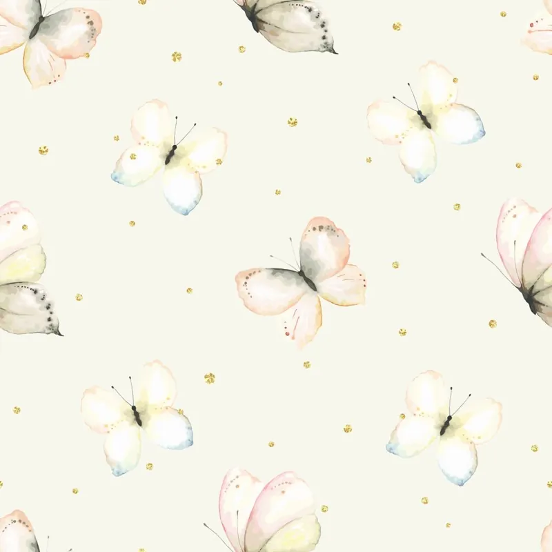 Tapeta Dla Dzieci, Motyle, Natura, Kropki Flizelina 53x1000 Cena promocyjna