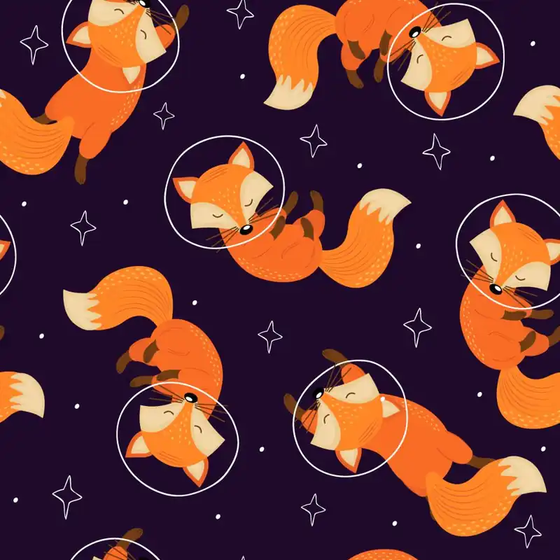 Tapeta Lisy Astronauci Flizelina 53x1000 Tani