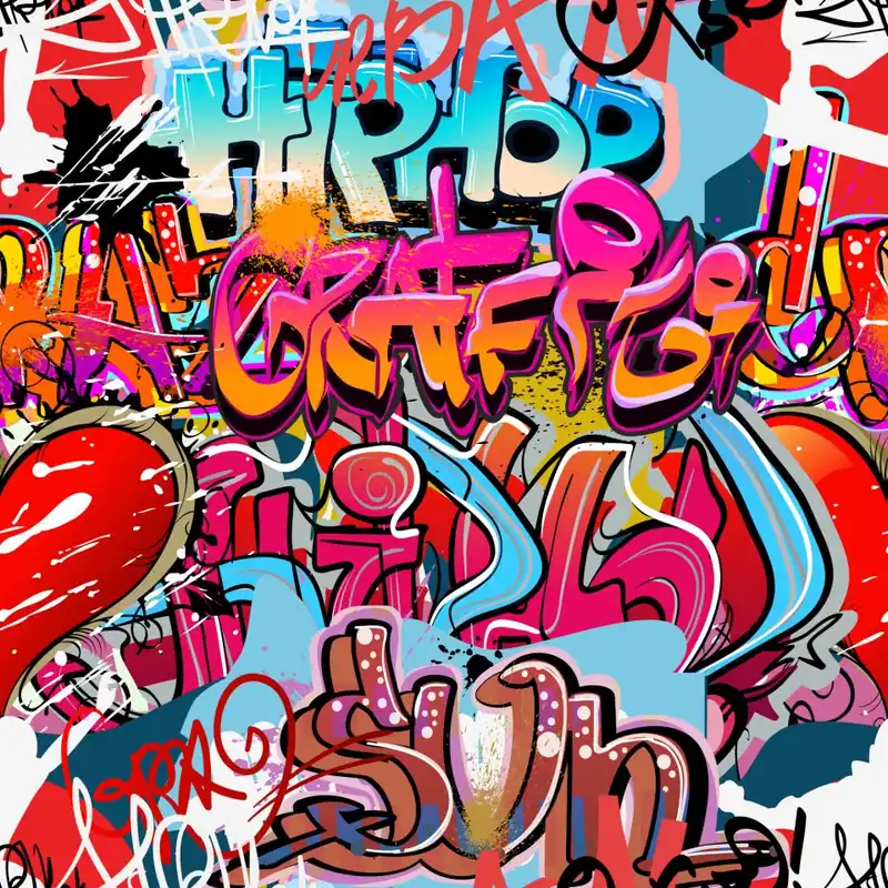 Tapeta Graffiti Z Odcieniami Czerwieni Flizelina 53x1000 Oferta limitowana