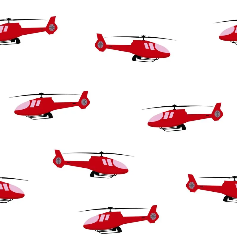 Dostępne od ręki Tapeta Czerwone Bajkowe Helikoptery Flizelina 53x1000