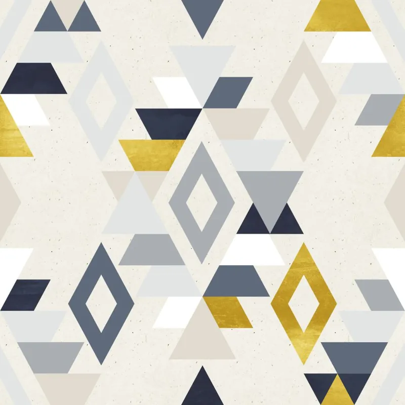 Tapeta Geometryczne Wzory Styl Retro Flizelina 53x1000 Promocja