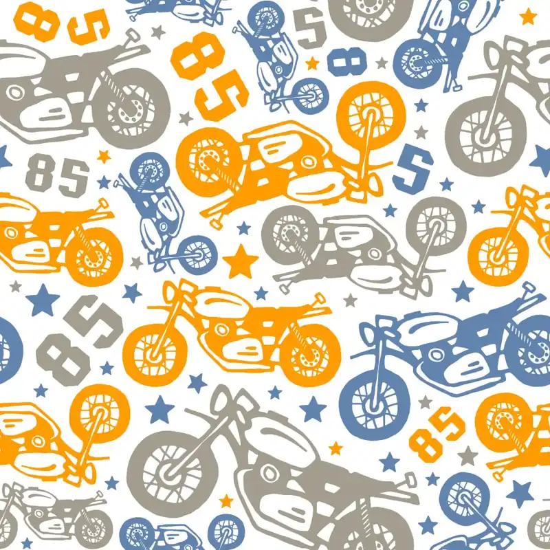 Ekspresowa dostawa Tapeta Kolorowe Motocykle Flizelina 53x1000